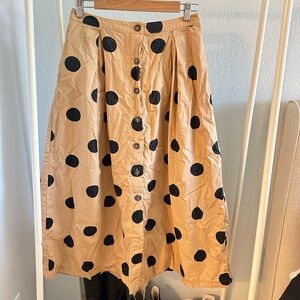 Who What Wear polka dot skirt